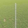 Reja con postes Plateado 1 x 50 m Acero