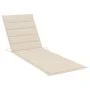 Lounger with cream impregnated pinewood cushion by vidaXL, Loungers - Ref: Foro24-3065821, Price: 124,81 €, Discount: %