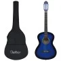 Beginner Classical Guitar with Blue Case 4/4 39" by vidaXL, Guitars - Ref: Foro24-3055599, Price: 75,29 €, Discount: %