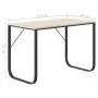 Computertisch aus Spanplatte in Schwarz und Eiche, 110 x 60 x 73 cm von vidaXL, Schreibtische - Ref: Foro24-30203, Preis: 106...