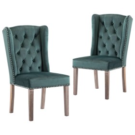 Dining chairs, 2 units, dark green velvet by vidaXL, dining chairs - Ref: Foro24-3055853, Price: 373,55 €, Discount: %