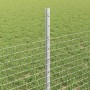 Reja con postes Plateado 0.5 x 100 m Acero