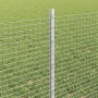 Reja con postes Plateado 0.6 x 100 m Acero