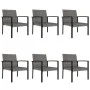 7-teiliges graues Garten-Ess-Set aus synthetischem Rattan von vidaXL, Gartensets - Ref: Foro24-3065714, Preis: 396,01 €, Raba...