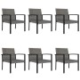 Garden dining set 7 pieces gray synthetic rattan by vidaXL, Garden sets - Ref: Foro24-3065714, Price: 400,76 €, Discount: %