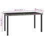 Juego de comedor para jardín 7 piezas ratán sintético gris de vidaXL, Conjuntos de jardín - Ref: Foro24-3065714, Precio: 400,...