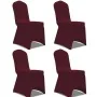 Elastische Stuhlbezüge 4 Stück Bordeaux von vidaXL, Abdeckungen - Ref: Foro24-131411, Preis: 15,19 €, Rabatt: %