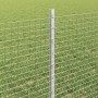 Reja con postes Plateado 0.6 x 100 m Acero