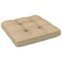 Gartenhocker aus weiß imprägnierten Kiefernholzpaletten von vidaXL, Modulare Sofas für den Außenbereich - Ref: Foro24-3066424...
