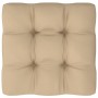 Gartenhocker aus weiß imprägnierten Kiefernholzpaletten von vidaXL, Modulare Sofas für den Außenbereich - Ref: Foro24-3066424...