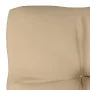 Gartenhocker aus weiß imprägnierten Kiefernholzpaletten von vidaXL, Modulare Sofas für den Außenbereich - Ref: Foro24-3066424...