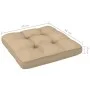 Gartenhocker aus weiß imprägnierten Kiefernholzpaletten von vidaXL, Modulare Sofas für den Außenbereich - Ref: Foro24-3066424...