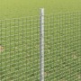 Reja con postes Plateado 0.8 x 100 m Acero