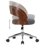 Drehbare Esszimmerstühle, 2 Stück, aus gebogenem Holz und grauem Stoff von vidaXL, Essstühle - Ref: Foro24-3054920, Preis: 24...