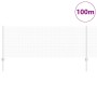 Reja con postes Plateado 0.8 x 100 m Acero