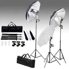 Kit de estudio fotografía con set de luces y fondo