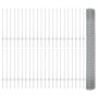 Reja con postes Plateado 1 x 100 m Acero