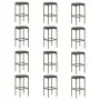 Set de bar para jardín 16 piezas y cojines ratán sintético gris de vidaXL, Conjuntos de jardín - Ref: Foro24-3064930, Precio:...
