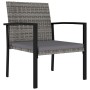 3-piece garden dining set gray synthetic rattan by vidaXL, Garden sets - Ref: Foro24-3065711, Price: 167,27 €, Discount: %