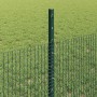 Reja con postes Verde 0.5 x 10 m Acero