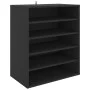 Schwarzer Schuhschrank aus Sperrholz, 60 x 35 x 70 cm von vidaXL, Schuhregale und Schuhorganisatoren - Ref: Foro24-808937, Pr...