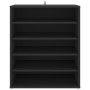 Mueble zapatero de madera contrachapada negro 60x35x70 cm de vidaXL, Zapateros y organizadores de calzado - Ref: Foro24-80893...