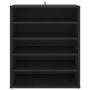 Schwarzer Schuhschrank aus Sperrholz, 60 x 35 x 70 cm von vidaXL, Schuhregale und Schuhorganisatoren - Ref: Foro24-808937, Pr...