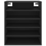 Mueble zapatero de madera contrachapada negro 60x35x70 cm de vidaXL, Zapateros y organizadores de calzado - Ref: Foro24-80893...