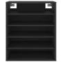 Schwarzer Schuhschrank aus Sperrholz, 60 x 35 x 70 cm von vidaXL, Schuhregale und Schuhorganisatoren - Ref: Foro24-808937, Pr...