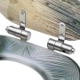 WC-Sitzdeckel mit Absenkautomatik, 2 Stück, MDF, Strand-Design von vidaXL, Toiletten- und Bidetsitze - Ref: Foro24-3056416, P...