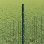 Reja con postes Verde 0.5 x 10 m Acero