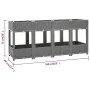 Polipropylenbeet 160x40x71 cm von vidaXL, Töpfe und Pflanzgefäße - Ref: Foro24-153300, Preis: 138,96 €, Rabatt: %