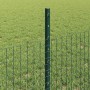 Reja con postes Verde 0.5 x 10 m Acero