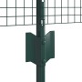 Reja con postes Verde 0.5 x 10 m Acero