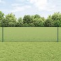 Reja con postes Verde 0.6 x 10 m Acero