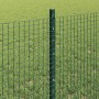 Reja con postes Verde 0.6 x 10 m Acero