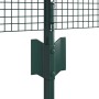 Reja con postes Verde 0.6 x 10 m Acero