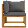 6-piece garden furniture set with solid acacia wood cushions by vidaXL, Garden sets - Ref: Foro24-3057612, Price: 513,37 €, D...