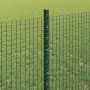 Reja con postes Verde 0.8 x 10 m Acero