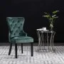 Dining chairs 6 units dark green velvet by vidaXL, dining chairs - Ref: Foro24-3055876, Price: 1,00 €, Discount: %
