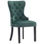 Dining chairs 6 units dark green velvet by vidaXL, dining chairs - Ref: Foro24-3055876, Price: 1,00 €, Discount: %