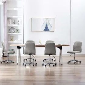 Dining chairs 6 units light gray fabric by vidaXL, dining chairs - Ref: Foro24-3056540, Price: 327,32 €, Discount: %