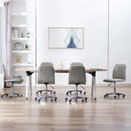 Sillas de comedor 6 unidades tela gris claro de vidaXL, Sillas de comedor - Ref: Foro24-3056540, Precio: 328,22 €