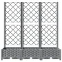 Pflanzgefäß mit Gitter PP hellgrau 120x40x121,5 cm von vidaXL, Töpfe und Pflanzgefäße - Ref: Foro24-153273, Preis: 93,10 €, R...