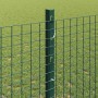 Reja con postes Verde 1.2 x 10 m Acero