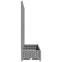 Planter with trellis PP light gray 120x40x121.5 cm by vidaXL, Pots and planters - Ref: Foro24-153273, Price: 93,10 €, Discoun...