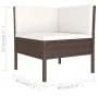 6-piece garden furniture set and brown synthetic rattan cushions by vidaXL, Garden sets - Ref: Foro24-3056961, Price: 633,93 ...