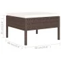 6-piece garden furniture set and brown synthetic rattan cushions by vidaXL, Garden sets - Ref: Foro24-3056961, Price: 633,93 ...