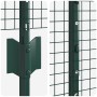 Reja con postes Verde 1.4 x 10 m Acero