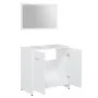 White engineered wood 3-piece bathroom furniture set by vidaXL, Bathroom furniture - Ref: Foro24-3056916, Price: 134,79 €, Di...